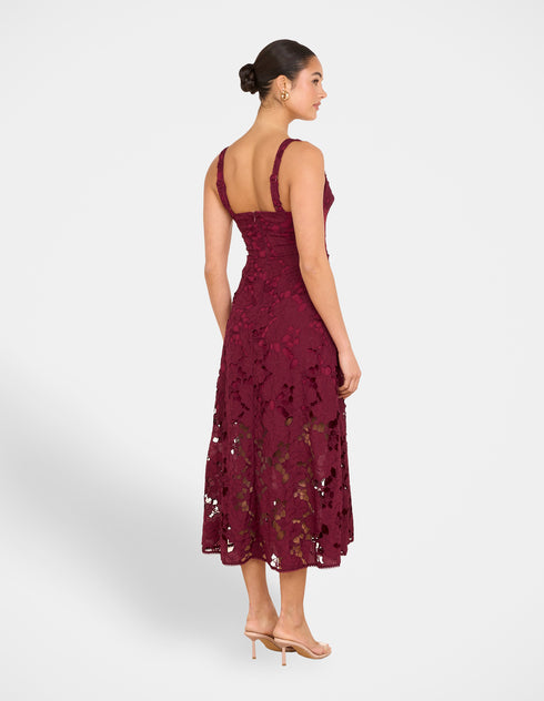 Martina Sweetheart Midi Dress